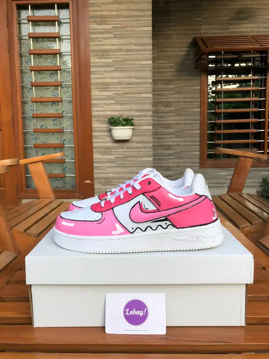 Nike Air Force 1 Customized Pink Donuts (Exclusively At Lebay)