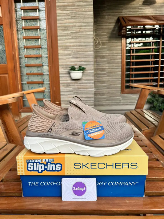 Skechers Deluxe Walker 2.0 Cushioned Slip Ins Gold (Grade 8A)