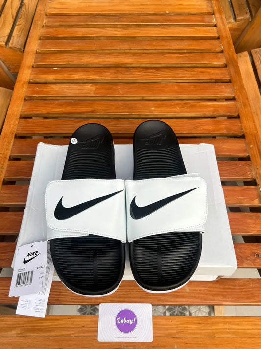 Nike Cushioned Padded Slides Velcro Whites (Grade 8A)