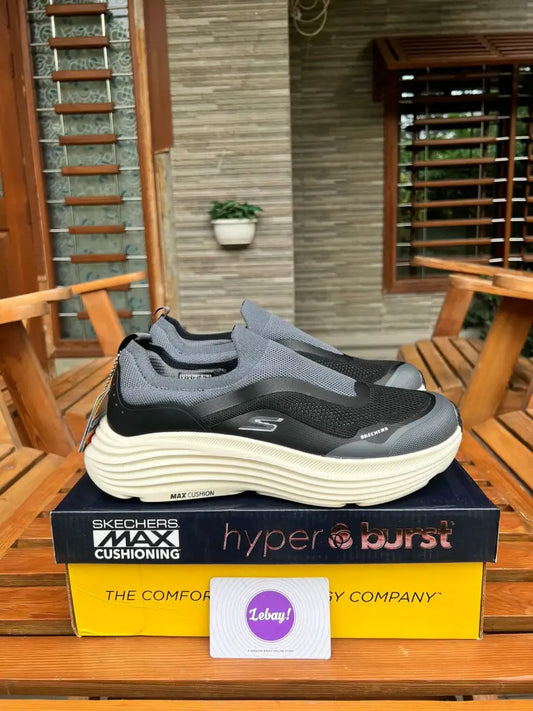 Skechers Max Cushion Slip Ins Fat Soles Dual Coat Greys (Grade 8A)