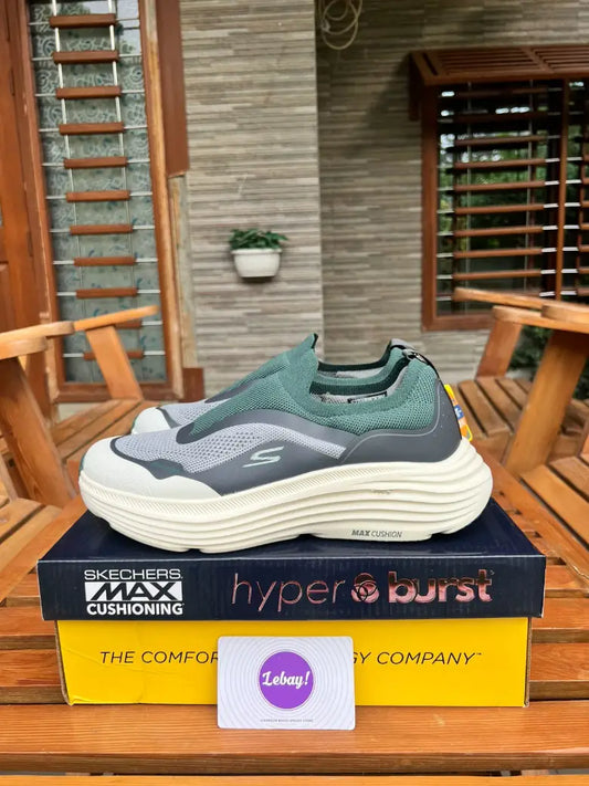 Skechers Max Cushion Slip Ins Fat Soles Dual Coat Greens (Grade 8A)