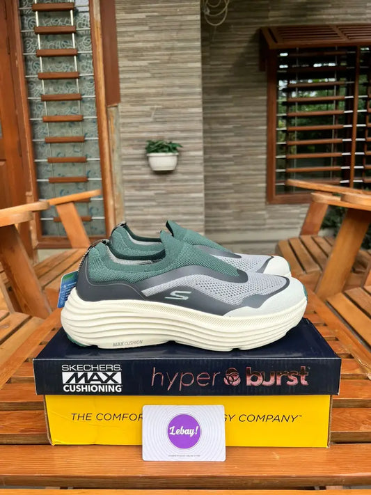 Skechers Max Cushion Slip Ins Fat Soles Dual Coat Greens (Grade 8A)