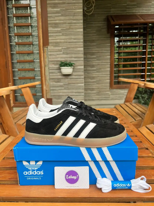 Adidas Gazelle Indoor Runners Black Cat Suede (Grade 8A)