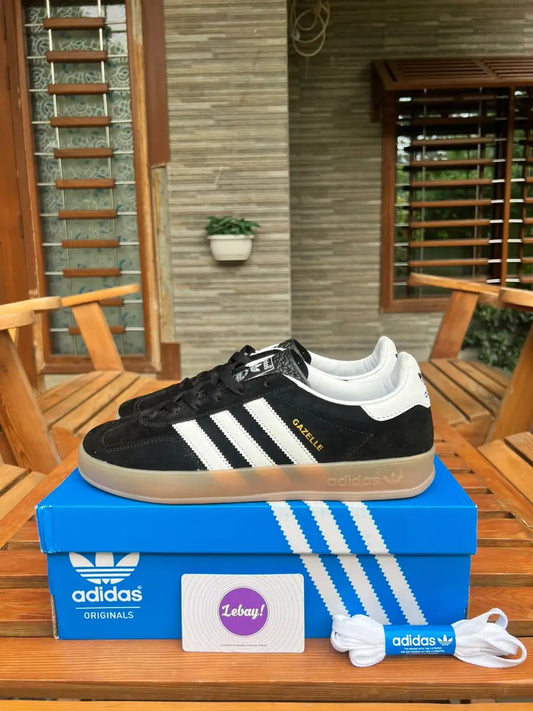 Adidas Gazelle Indoor Runners Black Cat Suede (Grade 8A)
