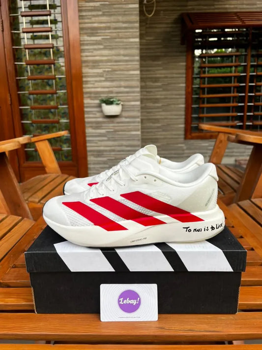 Adidas Adizero EVO SL Core White Red (Grade 8A+)