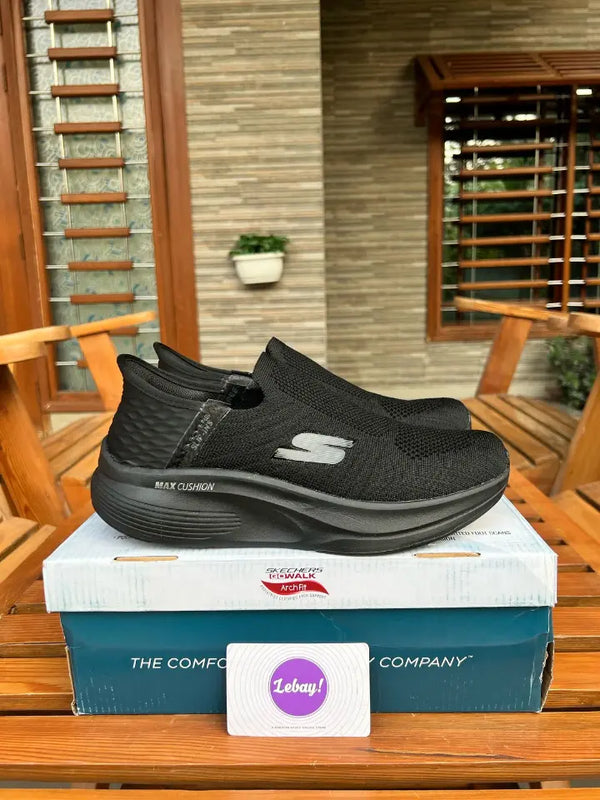 Skechers Slip Ins Max Cushion Triple Black (Grade 7A)