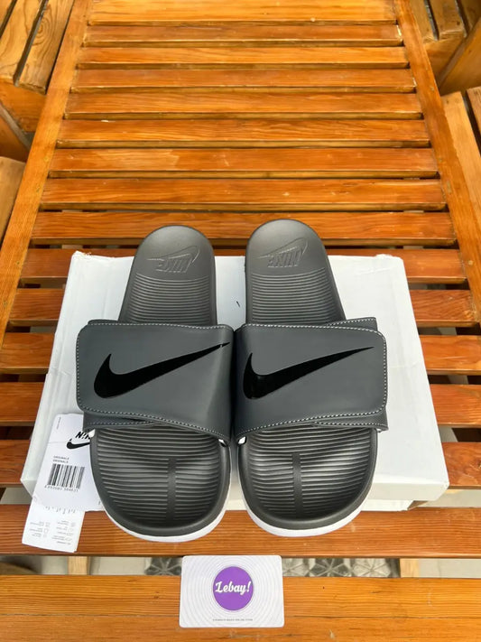 Nike Cushioned Padded Slides Velcro Greys (Grade 8A)