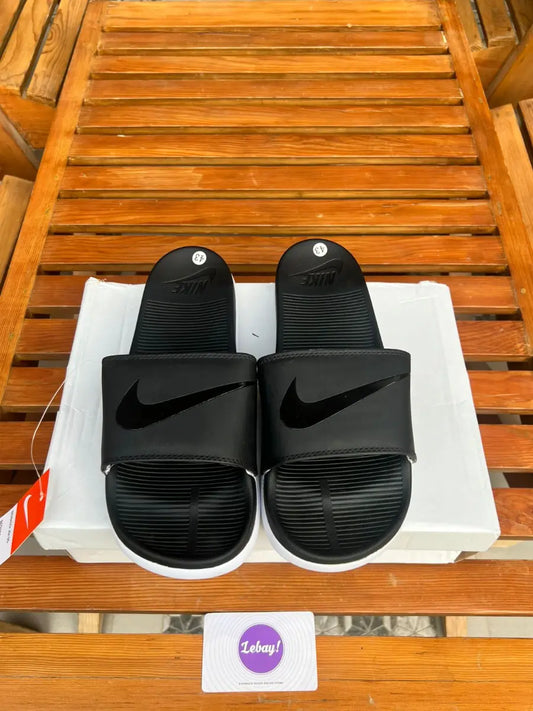 Nike Cushioned Padded Slides All Blacks (Grade 8A)