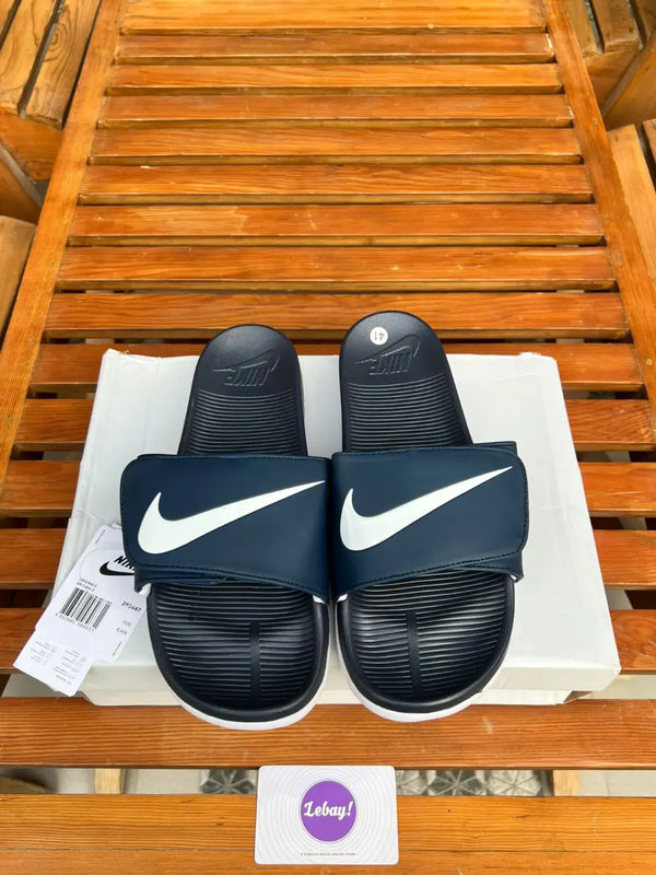 Nike Cushioned Padded Slides Velcro Blues (Grade 8A)