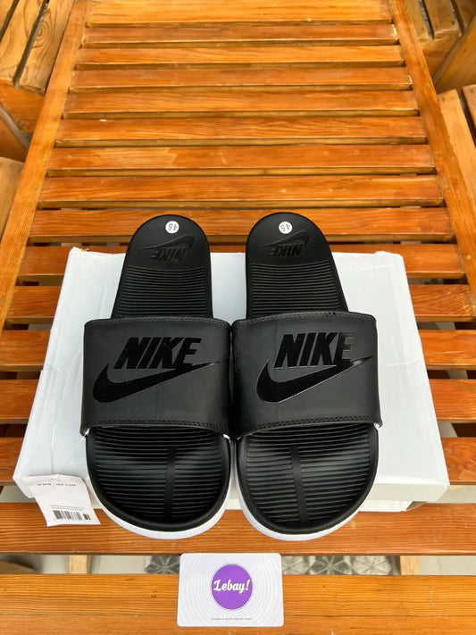 Nike Cushioned Padded Slides Triple Black (Grade 8A)