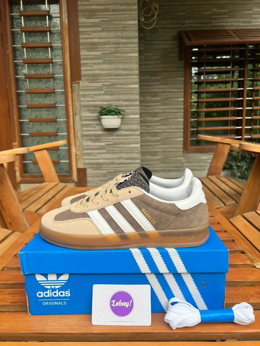 Adidas Gazelle Indoor Runners Coffee Beige Suede (Grade 8A)