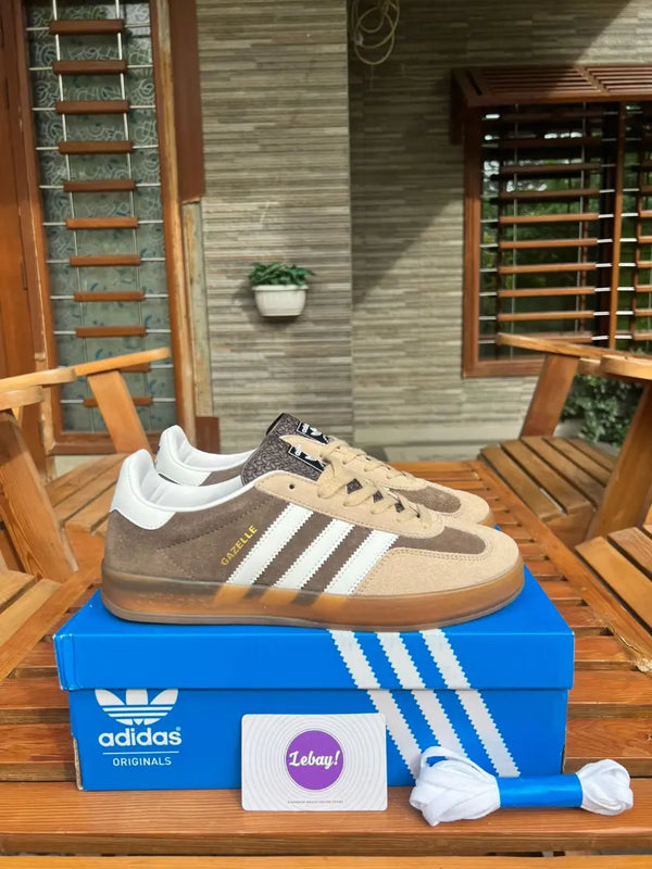 Adidas Gazelle Indoor Runners Coffee Beige Suede (Grade 8A)