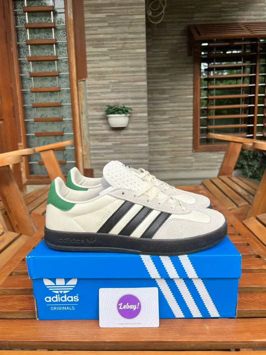 Adidas Gazelle Indoor Runners Green Creame Leather (Grade 8A)
