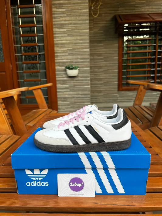 Adidas Samba Black White Gum Pink Face (Grade 8A)