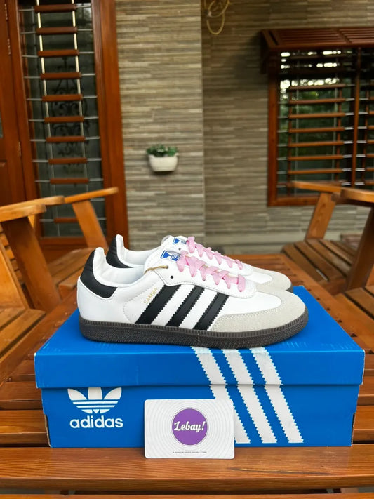 Adidas Samba Black White Gum Pink Face (Grade 8A)